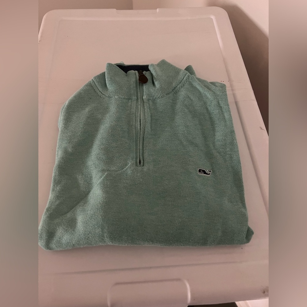 Vineyard Vines Seafoam Quarter Zip